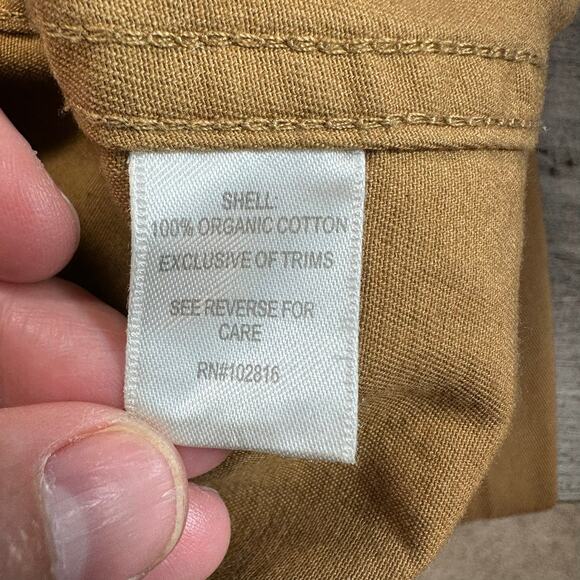 Garnet Hill Organic Cotton Cargo Jacket Utility Tan 4 - Picture 5 of 8